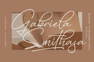 Gabriela Smithasa Modern Signature Font