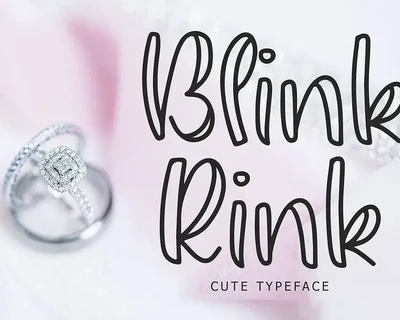 Blink Rink Cute Typeface font