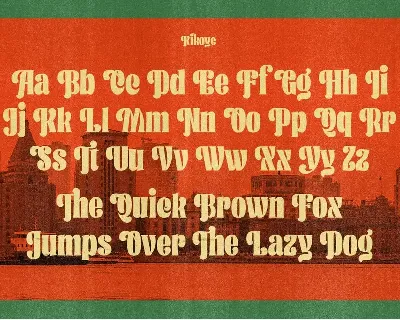 Kikoye - Vintage Ornamental Fonts