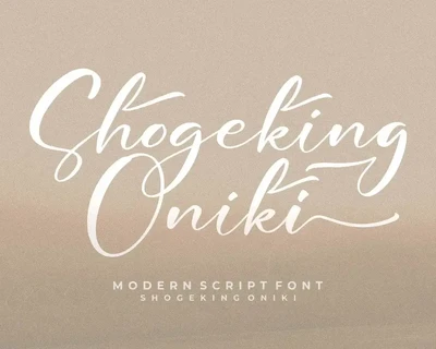 Shogeking Oniki font