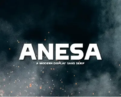 ANESA - Display Sans Serif font