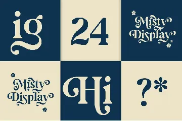 Misty font