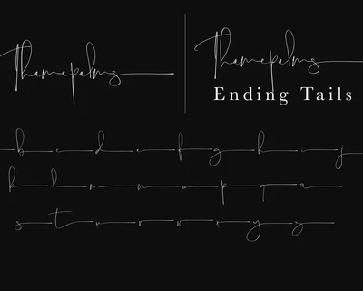 Thamepalms | Handwritten Font