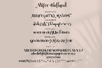 Mifer Holland font