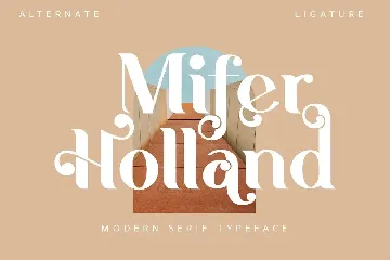 Mifer Holland font