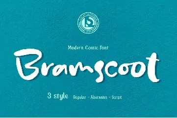 Bramscoot - Modern Display Comic font