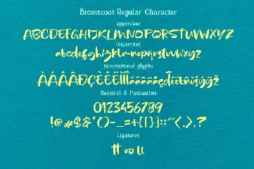 Bramscoot - Modern Display Comic font