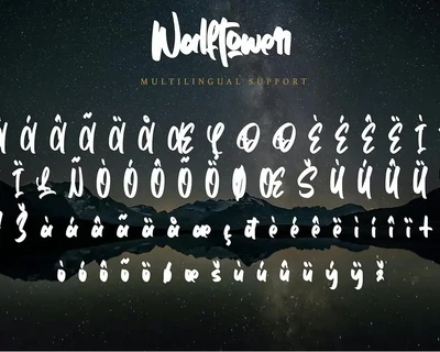 Walftower - Bold Handwritten Font