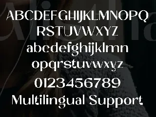 Alistha font