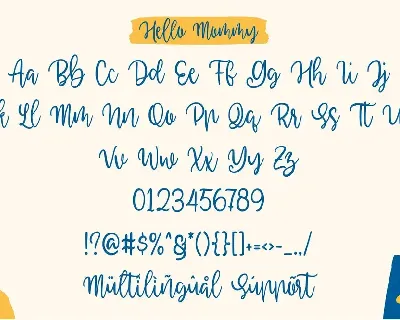 Hello Mommy â€“ Modern Handlettering font