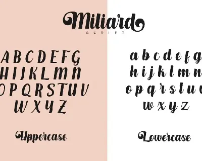 Miliard Script font