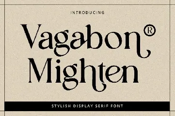 Vagabon Mighten- Display Serif Font