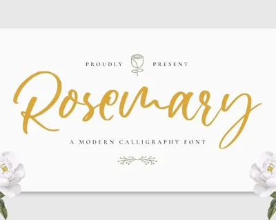 Rosemary - Wedding Font