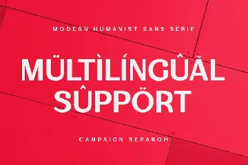 Campaign - Modern Humanist Sans Serif font