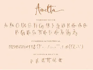 Amelta Handwritten font