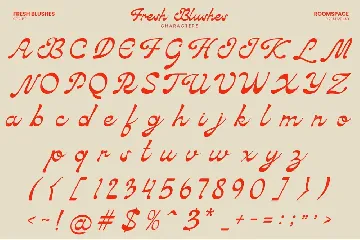 Fresh Blushes font