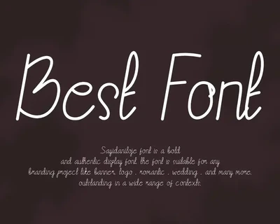 Sayidaniloje font