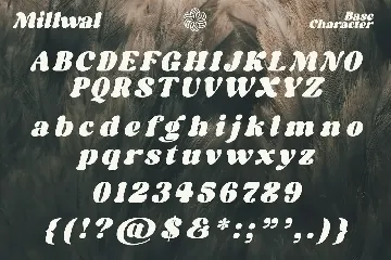 Millwal - Vintage Serif font