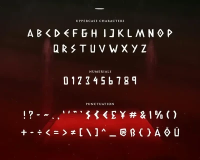 Exorcist - Horror Display Typeface font