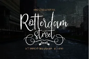 ROTTERDAM STREET - handlettered font