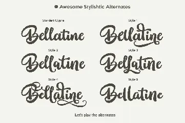 BELLATINE PRO - script font