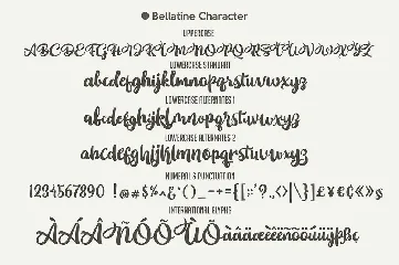 BELLATINE PRO - script font