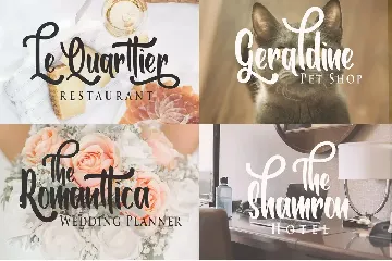 Romanttica - Modern Script Brush Font