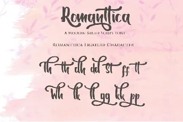 Romanttica - Modern Script Brush Font