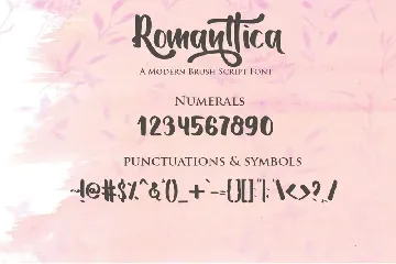 Romanttica - Modern Script Brush Font