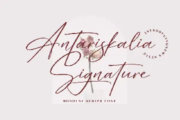 Antariskalia Signature Font