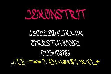 Jekonstrit - Graffiti Font