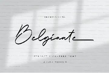 Belgiante Handwritten Font