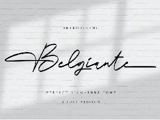 Belgiante Handwritten Font