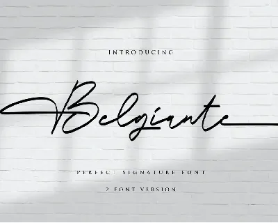 Belgiante Handwritten Font