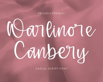 Warlinore Canbery Casual Script Font