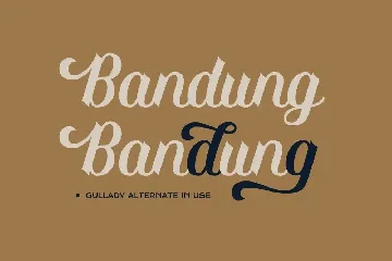 Gullady - Handwritten Cursive font