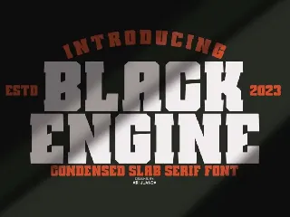 Black Engine font