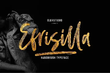 EFRISILLA - Handbrush font