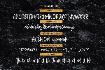 EFRISILLA - Handbrush font