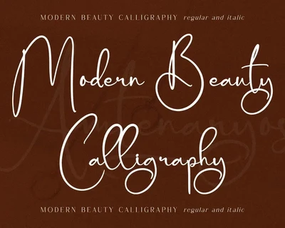 Amtenaryos Modern Calligraphy font