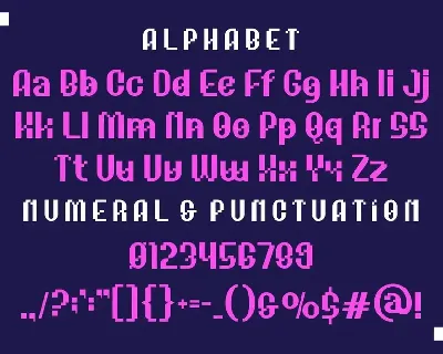 Pixabye - A Modern Sans Pixel Font