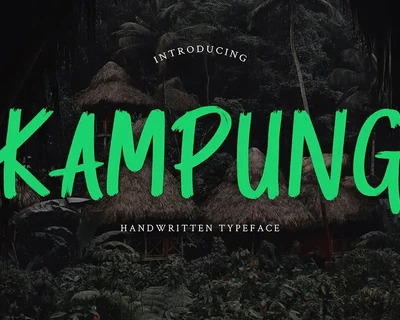 Kampung Brush Handwritten Font