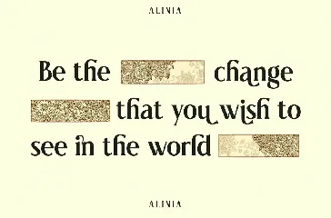 Alinia font