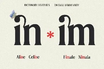 Alinia font