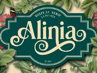 Alinia font