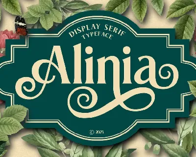 Alinia font