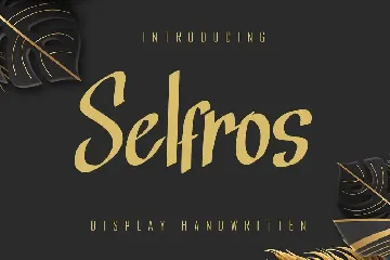 Selfros - Display Handwritten font