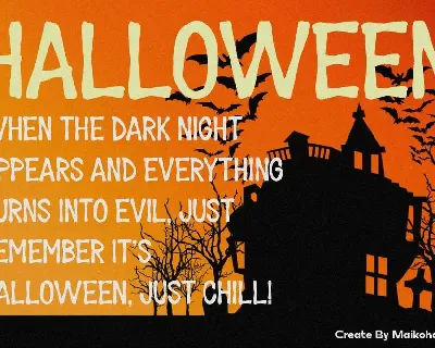 Jack House - Halloween Display Font