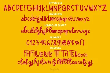 Nagissta - handwritten font