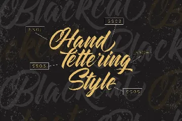 Blackcat Script // Regular and Extruded font